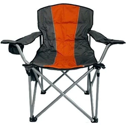 Heavy Duty Folding Beach Chair Foldable Camping Chair with Carry Bag for Adult, Lightweight Folding Camping Chair for Outdoor Camp Beach Travel Picnic Hiking - Large (ORANGE)