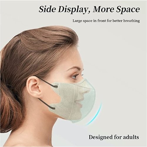 20 Pcs 3D Disposаble Face Mask Unisex Adult's 3-Ply Filter Face Mask